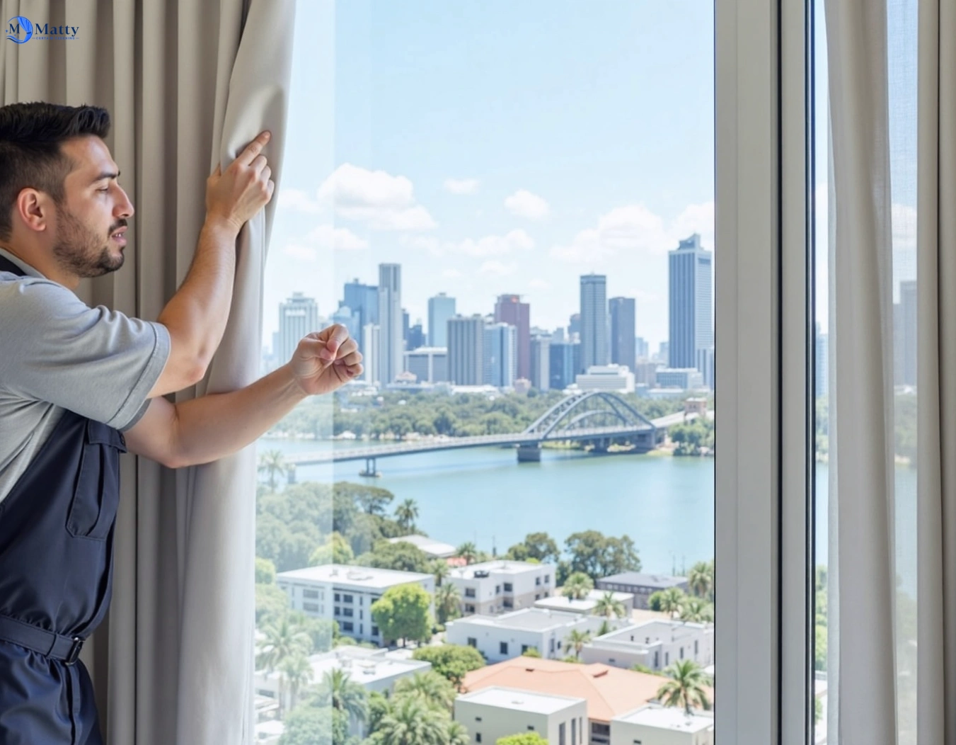 Professional curtain steam cleaning service blackett-nsw QLD by Matty Curtain Cleaning