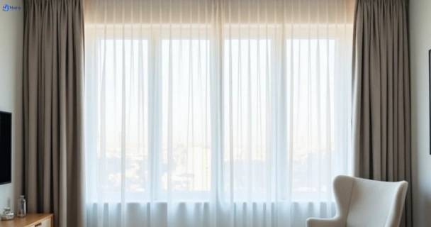 Freshly steam cleaned curtains in blackett-nsw QLD